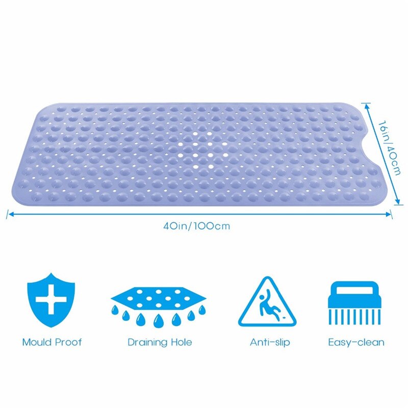 Non-Slip Massage Long Bath Mat Non-Slip Massage Long Bath Mat