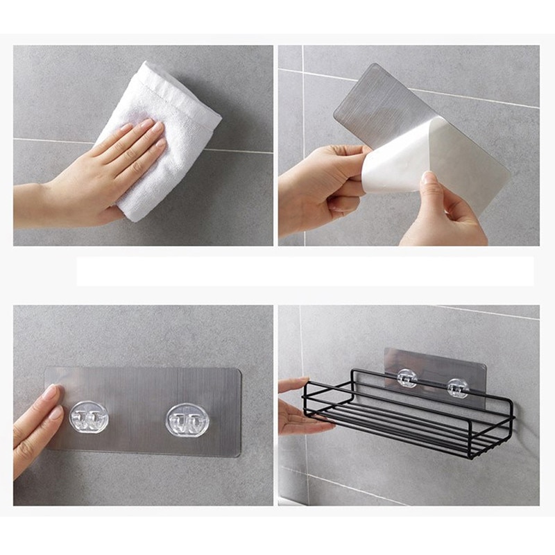 Metal Storage Shelf in Black and White Metal Storage Shelf in Black and White