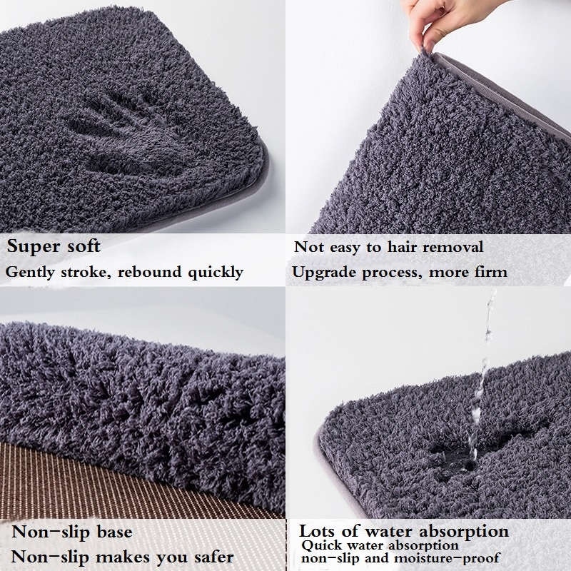 Soft Microfiber Mat for Bathroom