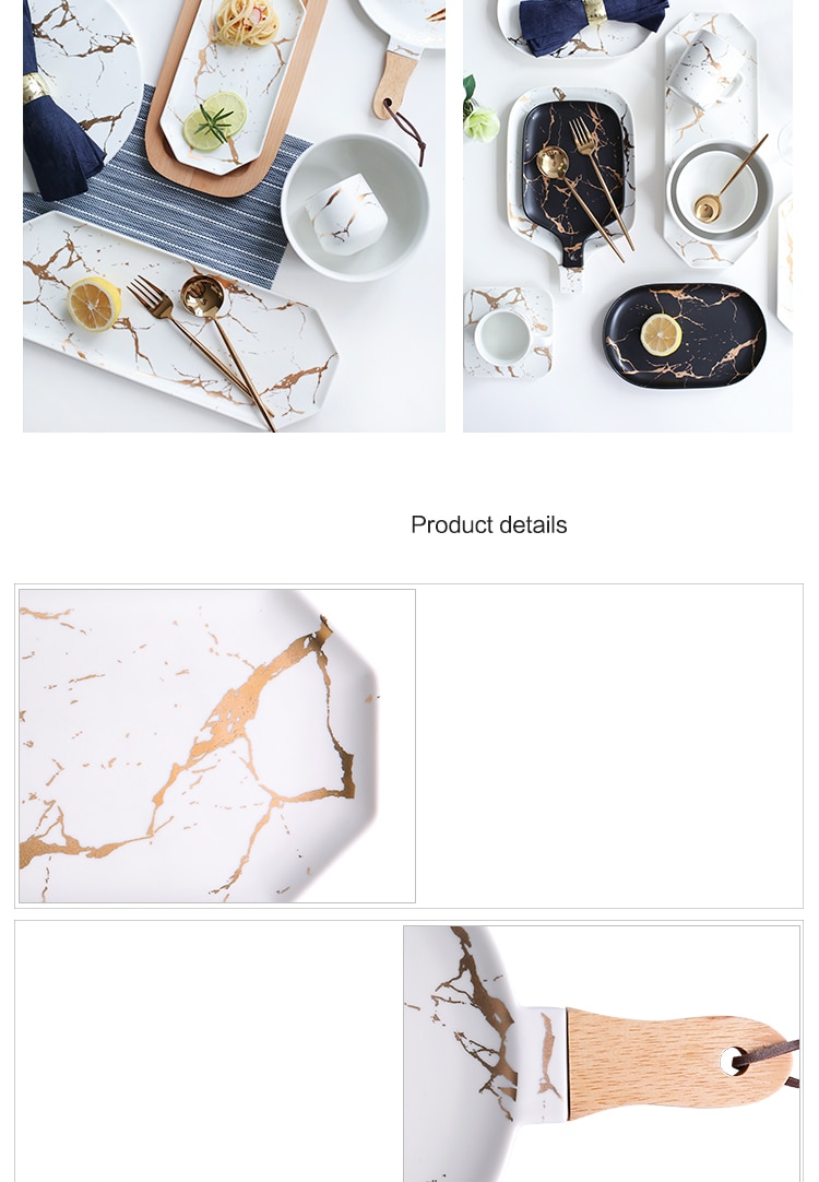 Creative Marble Patterned Tableware Creative Marble Patterned Tableware