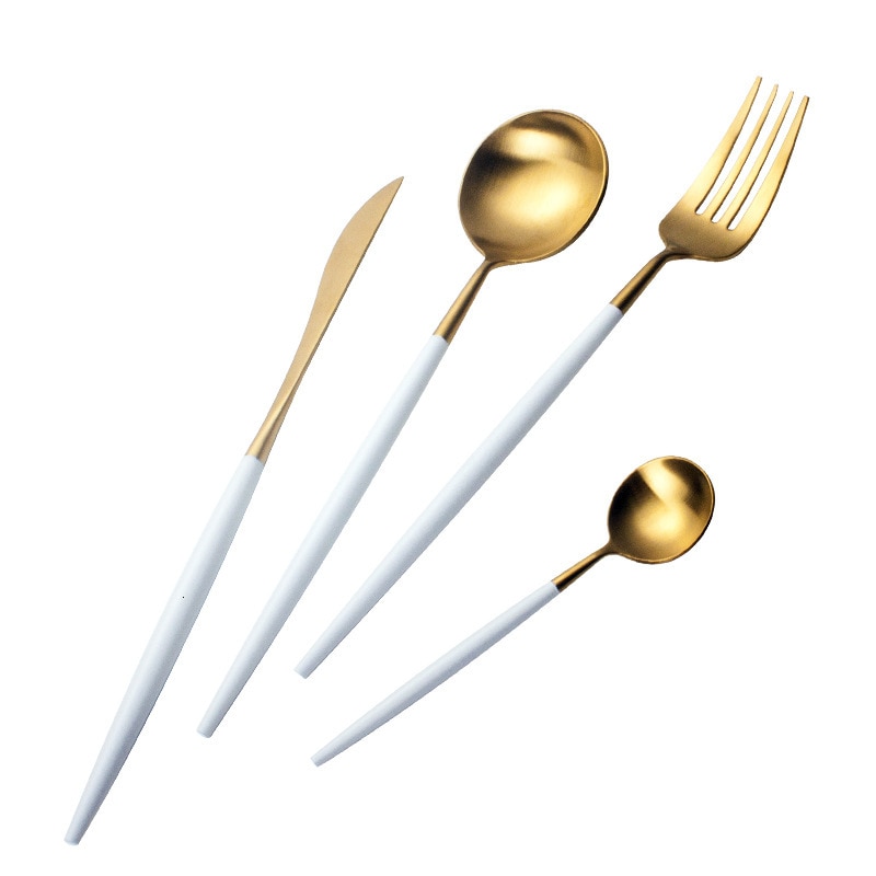 Stainless Steel Cutlery Set in Different Colors Stainless Steel Cutlery Set in Different Colors