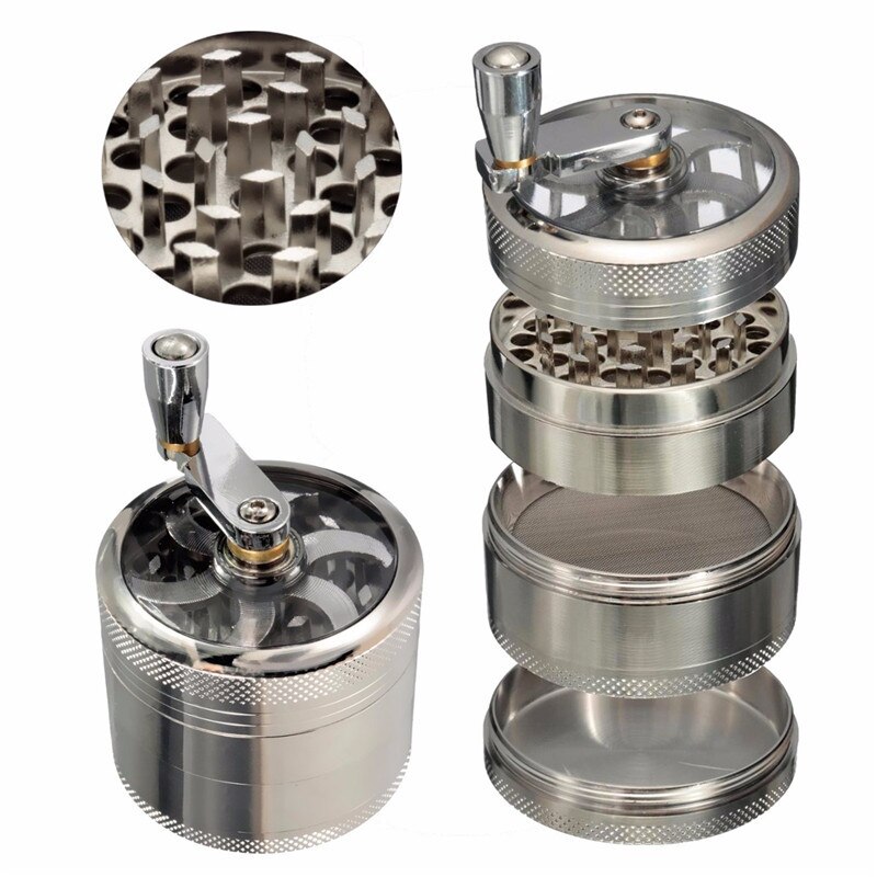 4 Layers Aluminum Tobacco Grinder