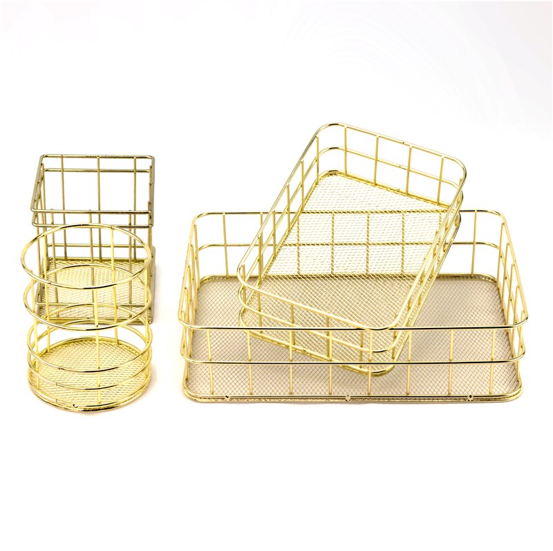 Nordic Basket in Gold and Rose Gold