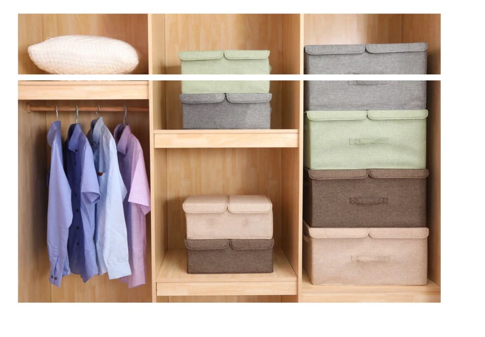 Melange Color Foldable Storage Basket