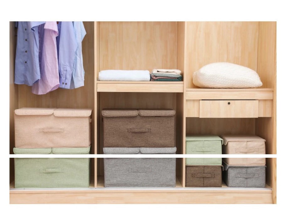 Melange Color Foldable Storage Basket